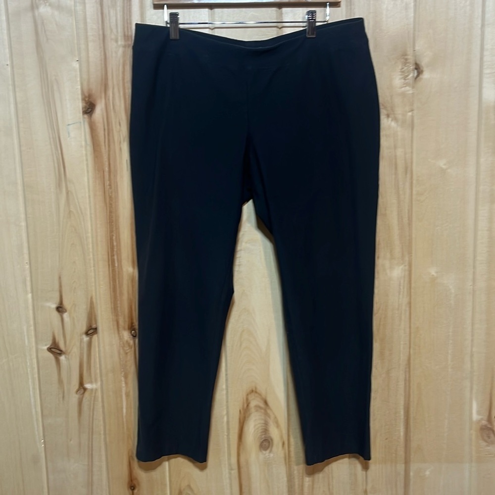 Eileen Fisher Black Cropped Pull On Pants Size L‎
